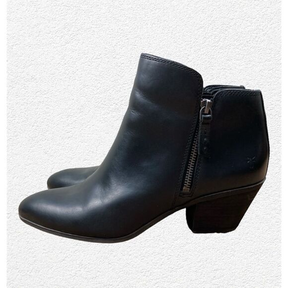 Frye Judith double Zip Bootie-Black - Picture 7 of 13